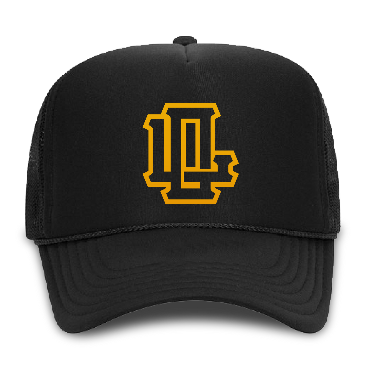 LO Trucker Hat - Gray or Gold logo