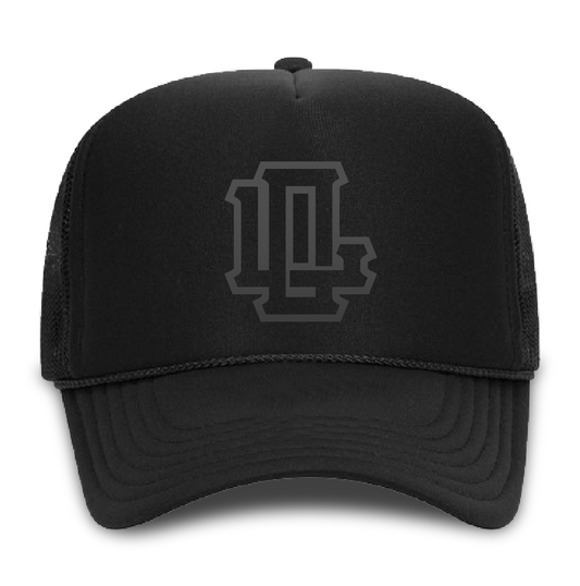 LO Trucker Hat - Gray or Gold logo