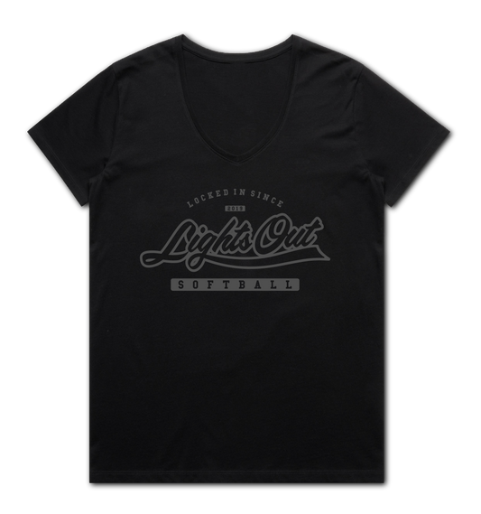 FLAGSHIP Women's Cut, Maple V-neck